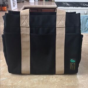 Dooney & Bourke Black and Tan Tote Bag